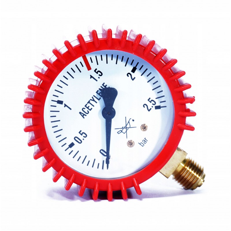 Magnum Manometr do reduktora Acetylenowego 0-2.5 bar z przyłączem dolnym G1/4 - Image 1